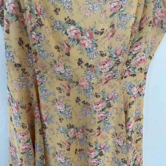 Floral Picnic Summer Tie Bow Back Adjustable Skater Babydoll Boho Mini Hip Dress - Picture 7 of 8